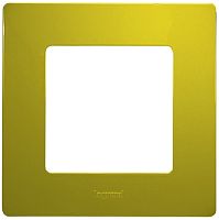 Рамка универсальная Legrand Etika 1-м. зеленый папоротник  картинка